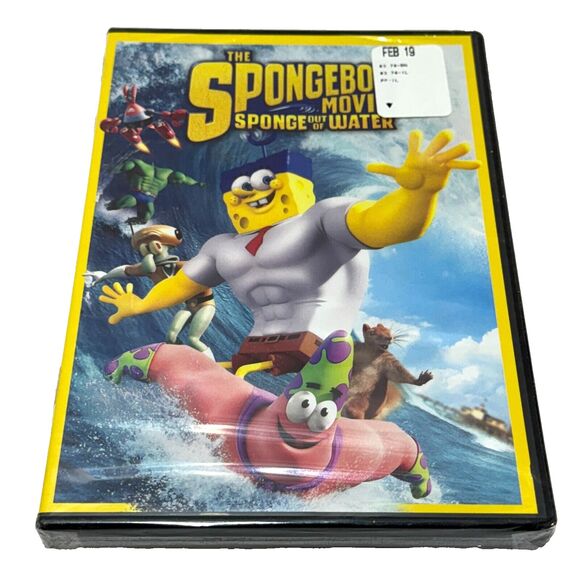 The Spongebob Movie Sponge Out of Water DVD Sealed New - Picture 1 of 2
